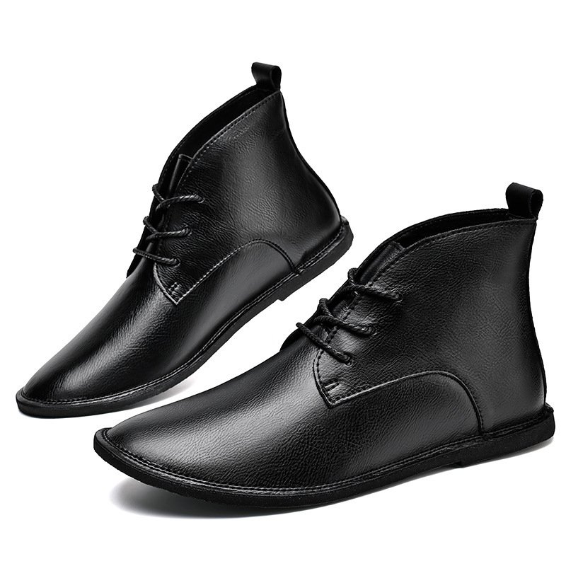 Genuine Leather Martin Vintage Fashion Leather Boots British Wild Soft Bottom Boots - الصورة 5