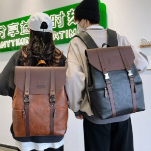 Large Capacity Schoolbag Flip PU Multifunctional