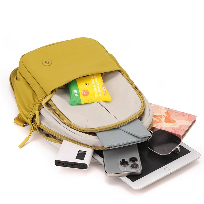 Fashion Outdoor Trendy Women's Bag Contrast Color Backpack - الصورة 7
