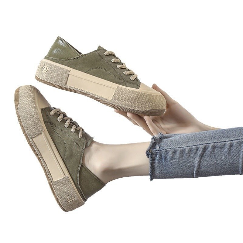 Thick Bottom All-matching Spring And Summer Flat Soft Bottom Not Tired Feet Wear Biscuits Pumps Casual Sneakers For Women - الصورة 6