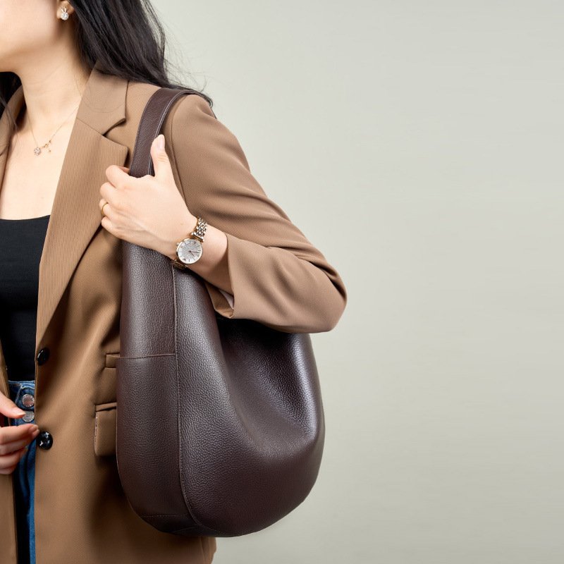 High Quality Top Layer Cowhide Tote Advanced Simplicity - الصورة 2