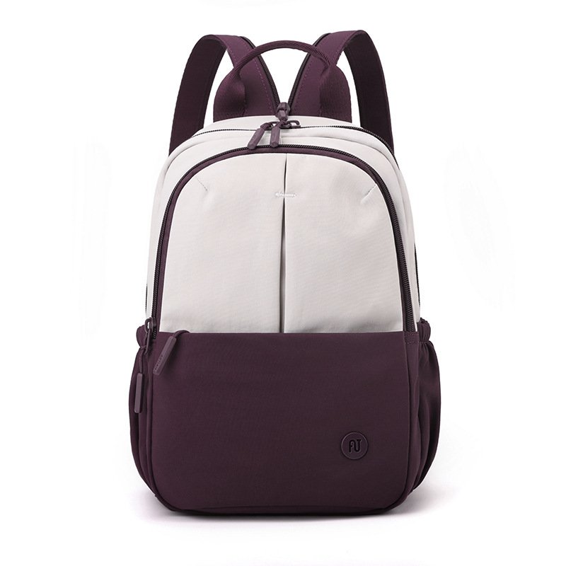 Fashion Outdoor Trendy Women's Bag Contrast Color Backpack - الصورة 2
