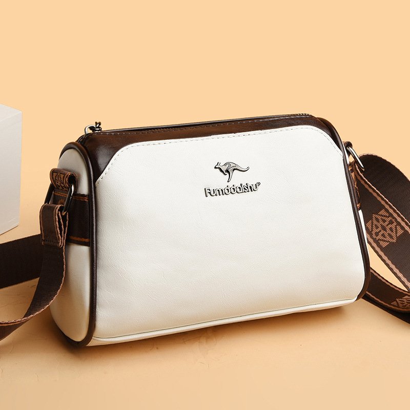 Oil Wax Leather Cross-border Trendy Women's Bag New Retro Double-sided - الصورة 6