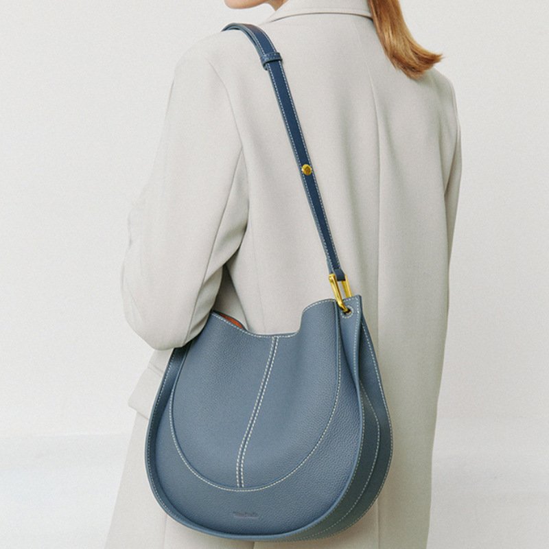 Designer Small Crossbody Bag For Women, Niche Luxury Leather Handbag