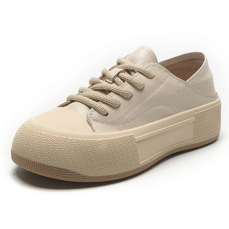 Thick Bottom All-matching Spring And Summer Flat Soft Bottom Not Tired Feet Wear Biscuits Pumps Casual Sneakers For Women - الصورة 7