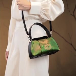 New Chinese Style Silk Hand-held Crossbody Female Xiangyun Yarn Printed Bags