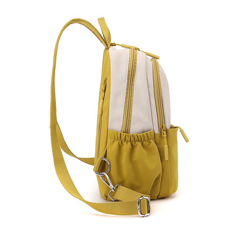 Fashion Outdoor Trendy Women's Bag Contrast Color Backpack - الصورة 4