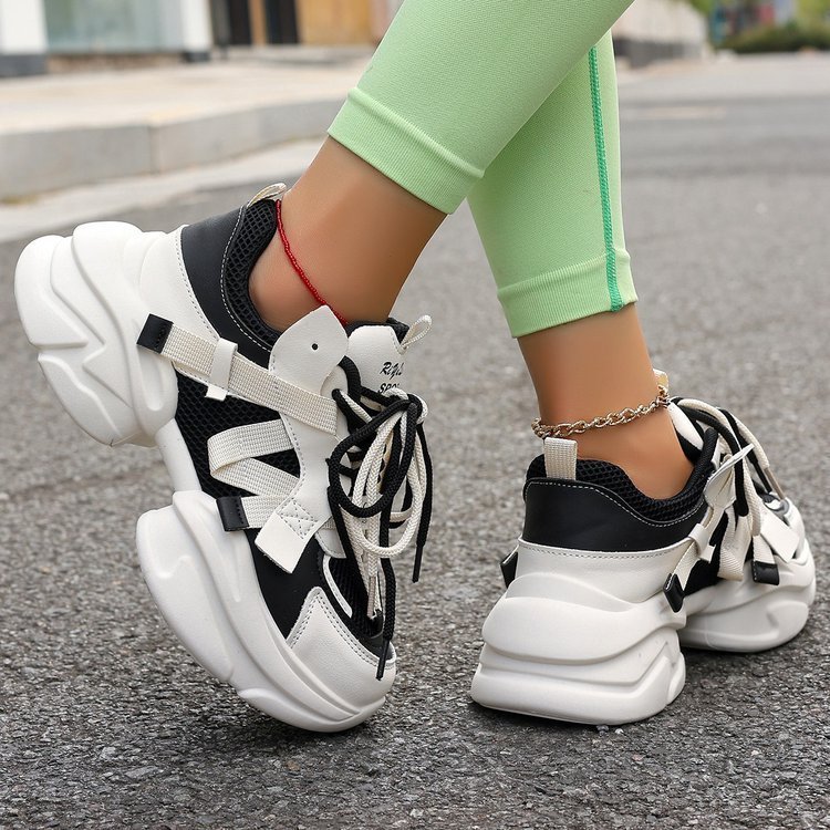 Lace-up White Shoes Casual Sneaker - الصورة 2