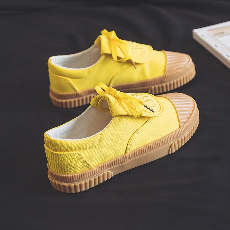 Korean Clamshell Canvas Female Niche Fashion Casual Small White Shoes - الصورة 3