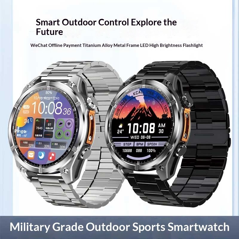 Running And Hiking Lighting Lamp Outdoor Sports Smartwatch - الصورة 4