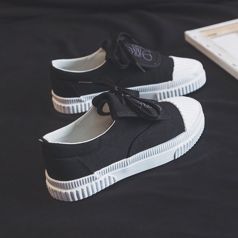 Korean Clamshell Canvas Female Niche Fashion Casual Small White Shoes - الصورة 5