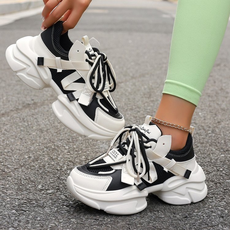 Lace-up White Shoes Casual Sneaker - الصورة 3