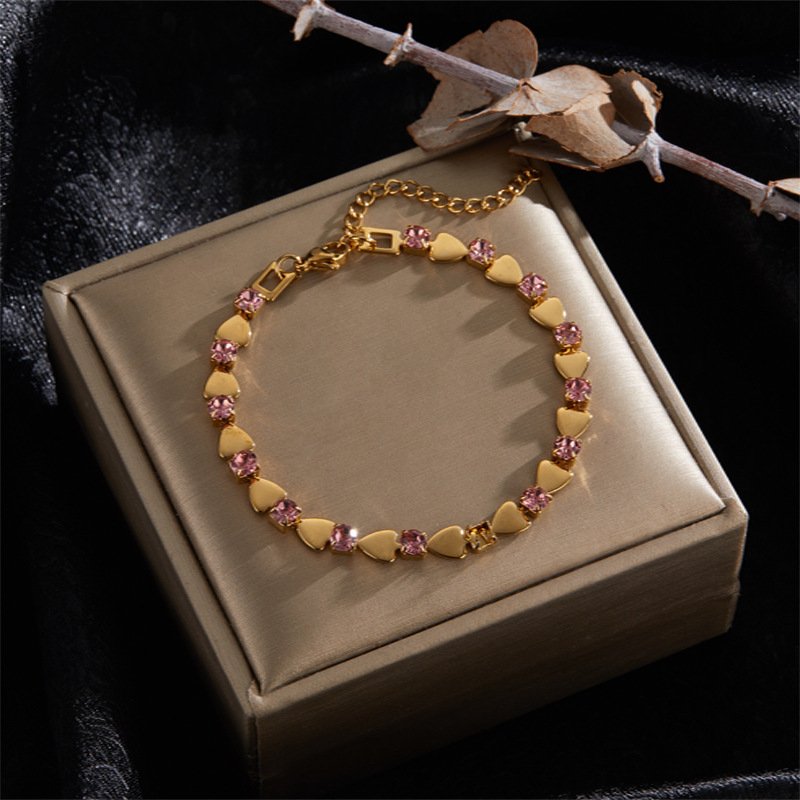 Fashionable 18K Titanium Steel Bracelet Hip-hop And Niche Style