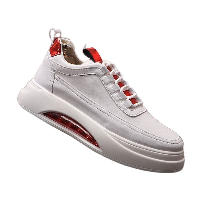 Fashion Trendy Men's Casual Shoes With White Thick Sole - الصورة 3