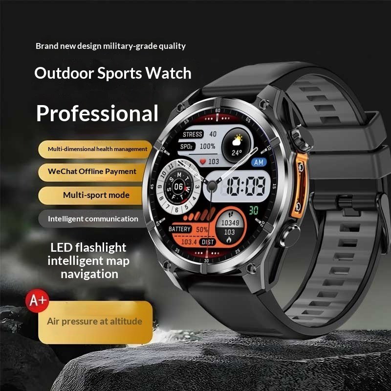 Running And Hiking Lighting Lamp Outdoor Sports Smartwatch