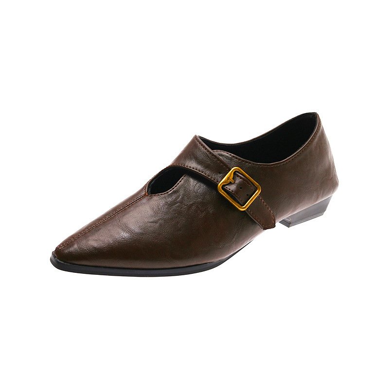 British-style Vintage Fashion Women's Leather Shoes - الصورة 6