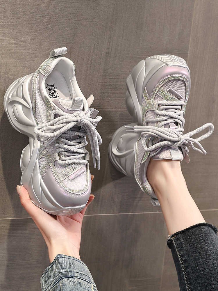 Thick Bottom Korean Casual Ins Style Dad Shoes - الصورة 2