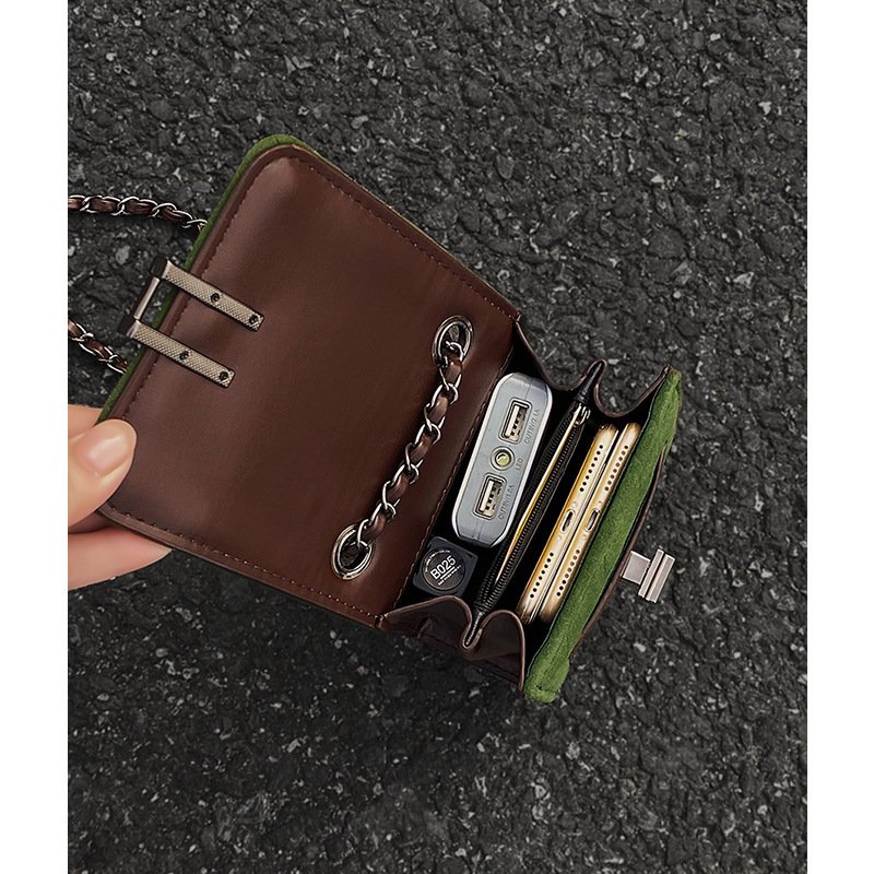 Women's Autumn And Winter Women's Chain Phone Bag - الصورة 2