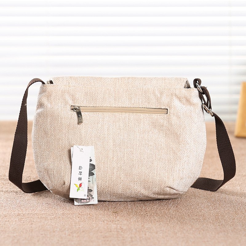 Ethnic Style Women's Shoulder Canvas Messenger Bag - الصورة 4