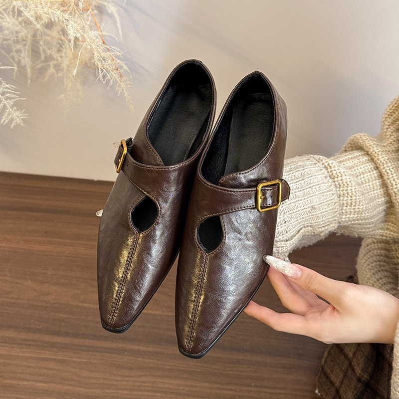 British-style Vintage Fashion Women's Leather Shoes - الصورة 2