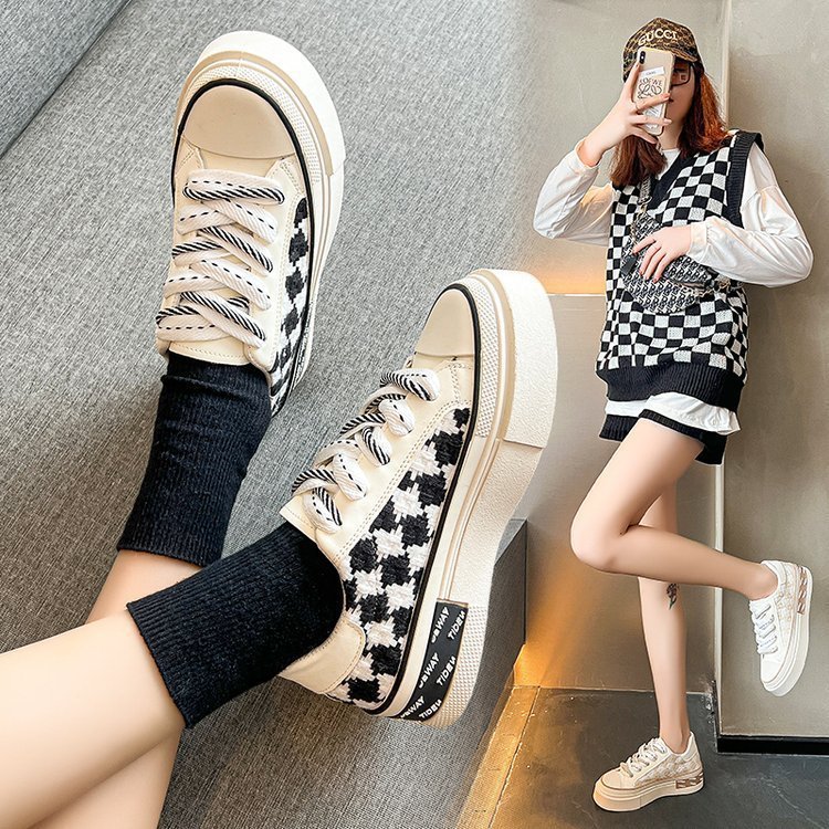 Breathable Thin Niche Original Fashion Canvas Shoes Women's Style - الصورة 2