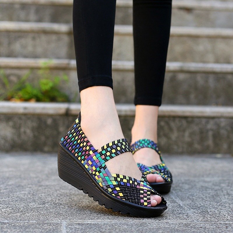 Hand-knitted Casual Knitted Slip-on Women's Shoes - الصورة 2