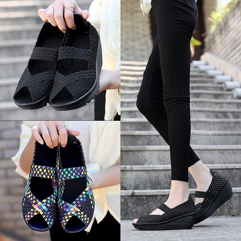 Hand-knitted Casual Knitted Slip-on Women's Shoes - الصورة 3