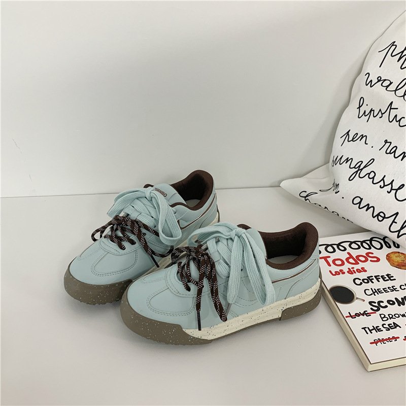 Sports And Leisure Korean Style Versatile Platform Student Sneakers - الصورة 3