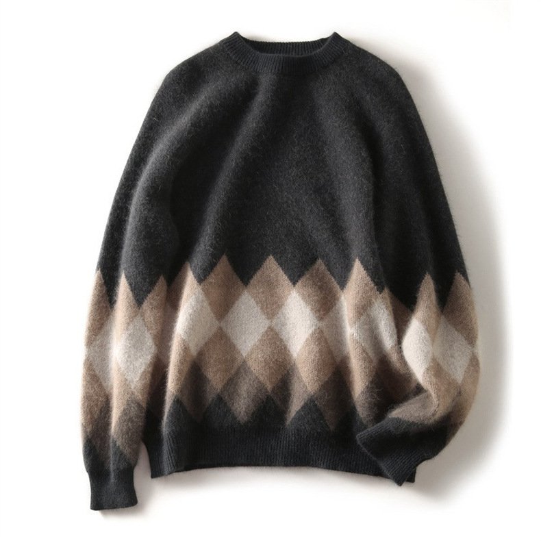 Fashionable Slim-fit Knitwear Retro Autumn Winter Red - الصورة 2