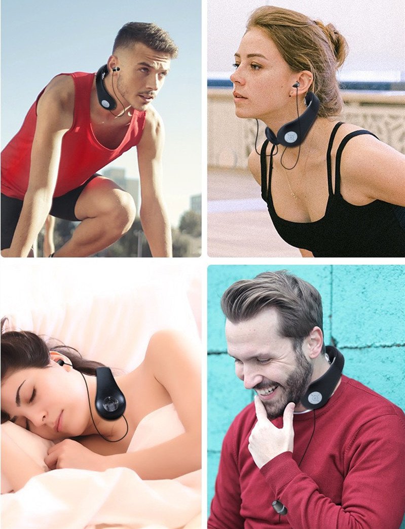 Smart Neckband Bluetooth Headset Massager - الصورة 4