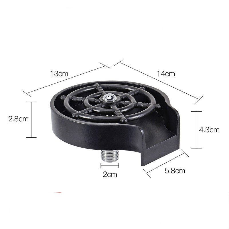 Bar Counter Cup Washer Sink High-pressure Spray Automatic Faucet Coffee Pitcher Wash Cup Tool Kitchen - الصورة 6
