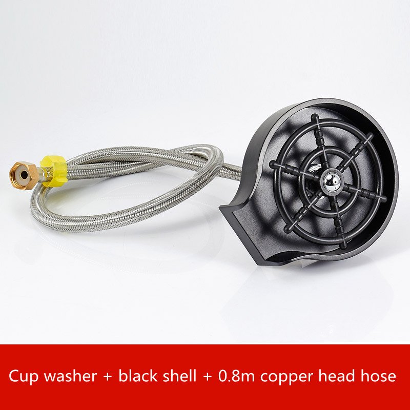 Bar Counter Cup Washer Sink High-pressure Spray Automatic Faucet Coffee Pitcher Wash Cup Tool Kitchen - الصورة 8