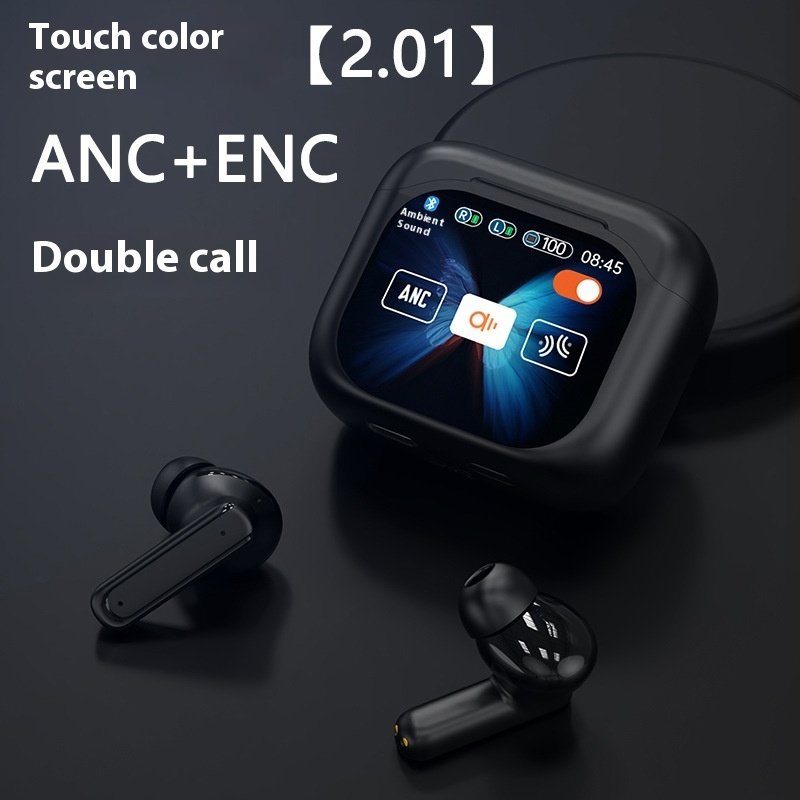 In-ear Bluetooth Headset With Screen Noise Reduction Transparent Large Color Screen - الصورة 5