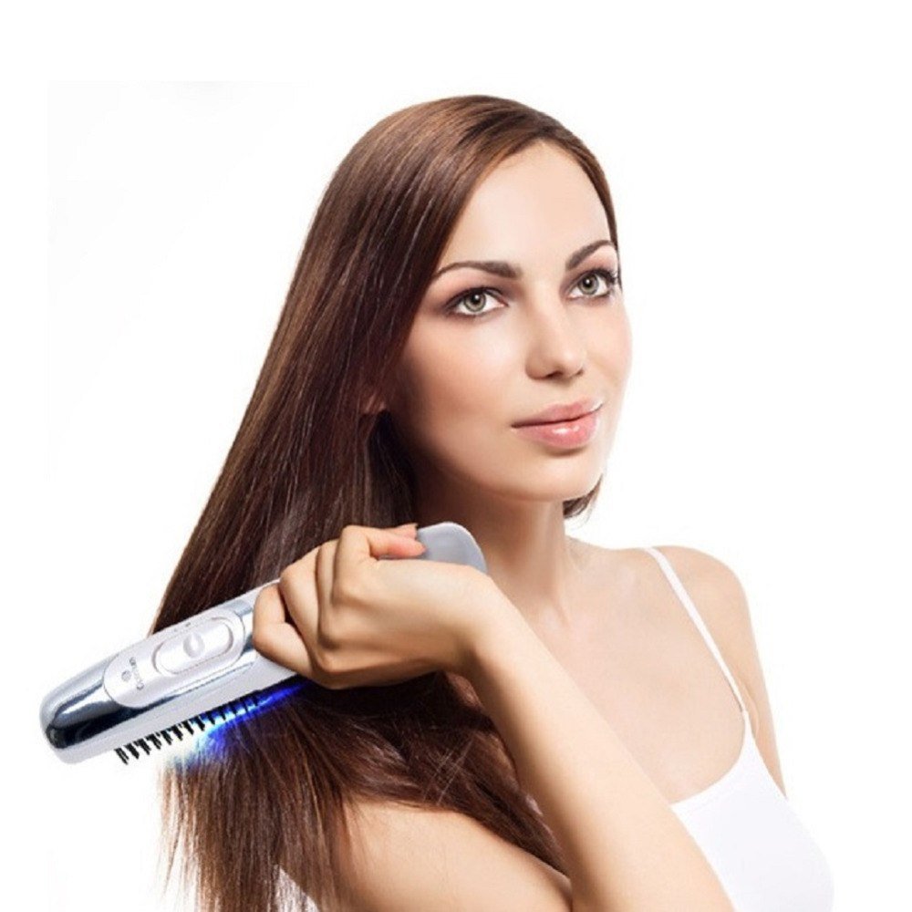Electric Head Massage Comb Healthy Scalp Vibration Comb Portable Household Battery Massage Comb - الصورة 5