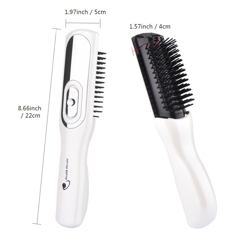 Electric Head Massage Comb Healthy Scalp Vibration Comb Portable Household Battery Massage Comb - الصورة 4