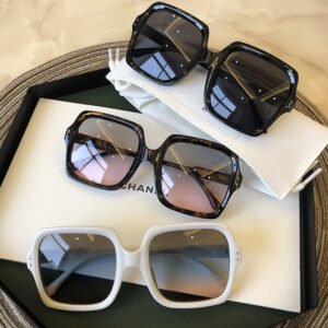 Retro White Frame Sunglasses Female Korean Version