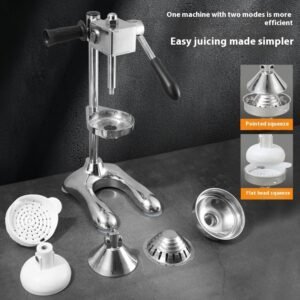 Vertical Stainless Steel Manual Juicer Household