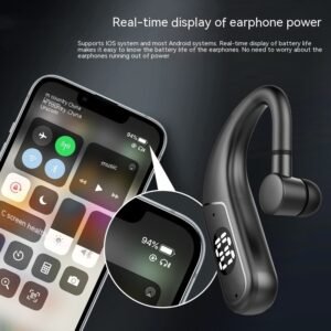 Digital Display Ear Hook Sports Headset